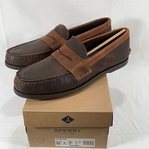 Sperry A/O Penny Boat Shoes, Brown, Men's 13